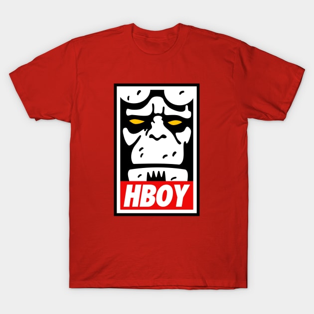 HELLBOY HBOY T-Shirt by ROBZILLA